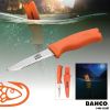 CUCHILLO DE RESCATE FLOTANTE CON MANGO FLUORESCENTE BAHCO -  Herramientas forestales