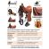 Silla de Vaquería ENLAZADORA Natural Engrasada -  Sillas para caballos